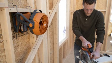 Recensione ventola da cantiere Ridgid 18V cordless R860721B